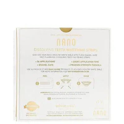Профессиональные растворимые отбеливающие полоски WhiteWash Laboratories Nano Dissolving Teeth Whitening Strips