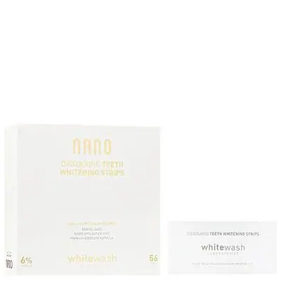Профессиональные растворимые отбеливающие полоски WhiteWash Laboratories Nano Dissolving Teeth Whitening Strips