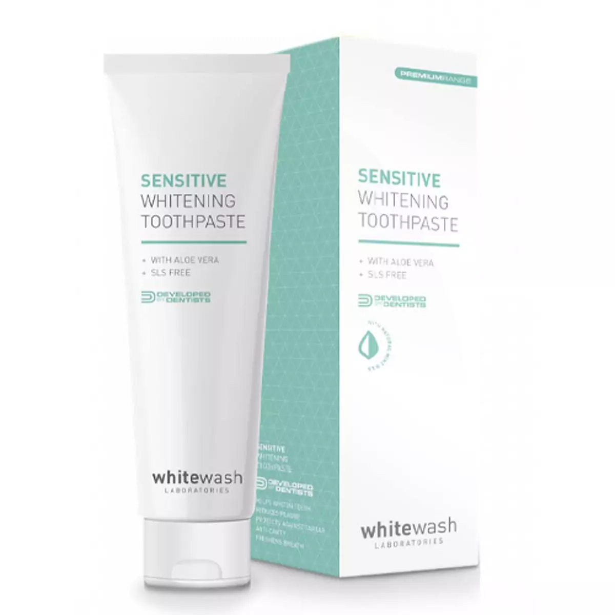 Зубная паста отбеливающая для чувствительных зубов и десен WhiteWash Laboratories Sensitive Whitening Toothpaste
