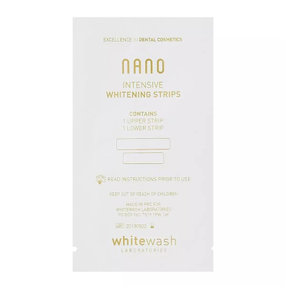 Интенсивно отбеливающие полоски WhiteWash Laboratories Nano Intensive Whitening Strips