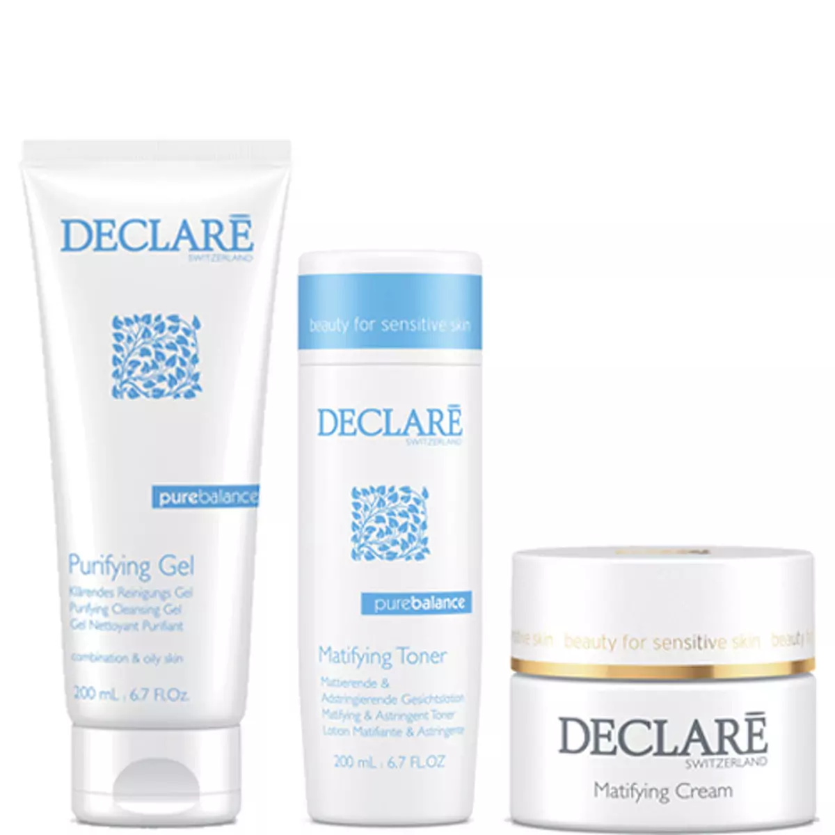 Набір для жирної та комбінованої шкіри Declare Pure balance