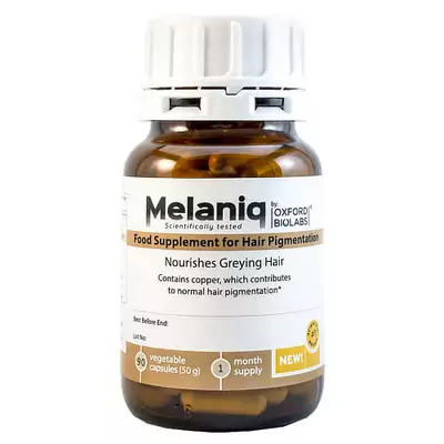 Молекулярна добавка для відновлення кольору сивого волосся Oxford Biolabs Melaniq
