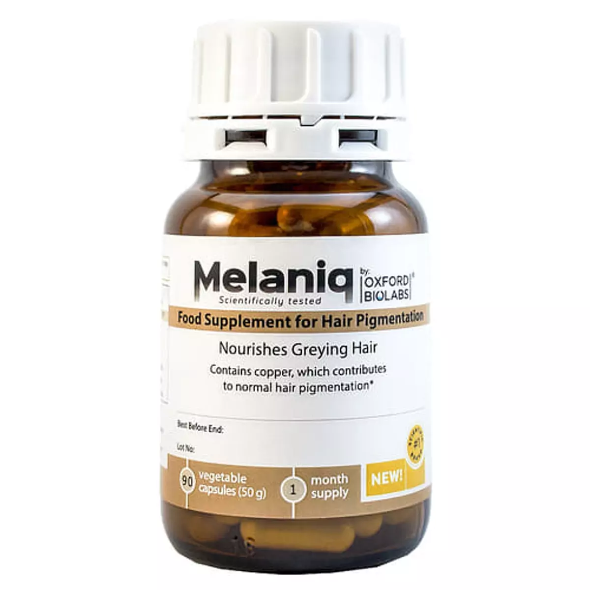 Молекулярная добавка для восстановления цвета седых волос Oxford Biolabs Melaniq