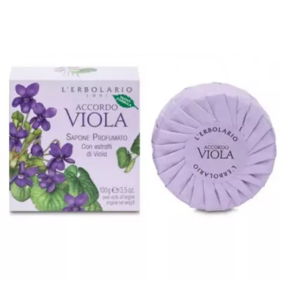 Запашне мило Фіалка L'Erbolario Sapone Profumato Accordo Viola