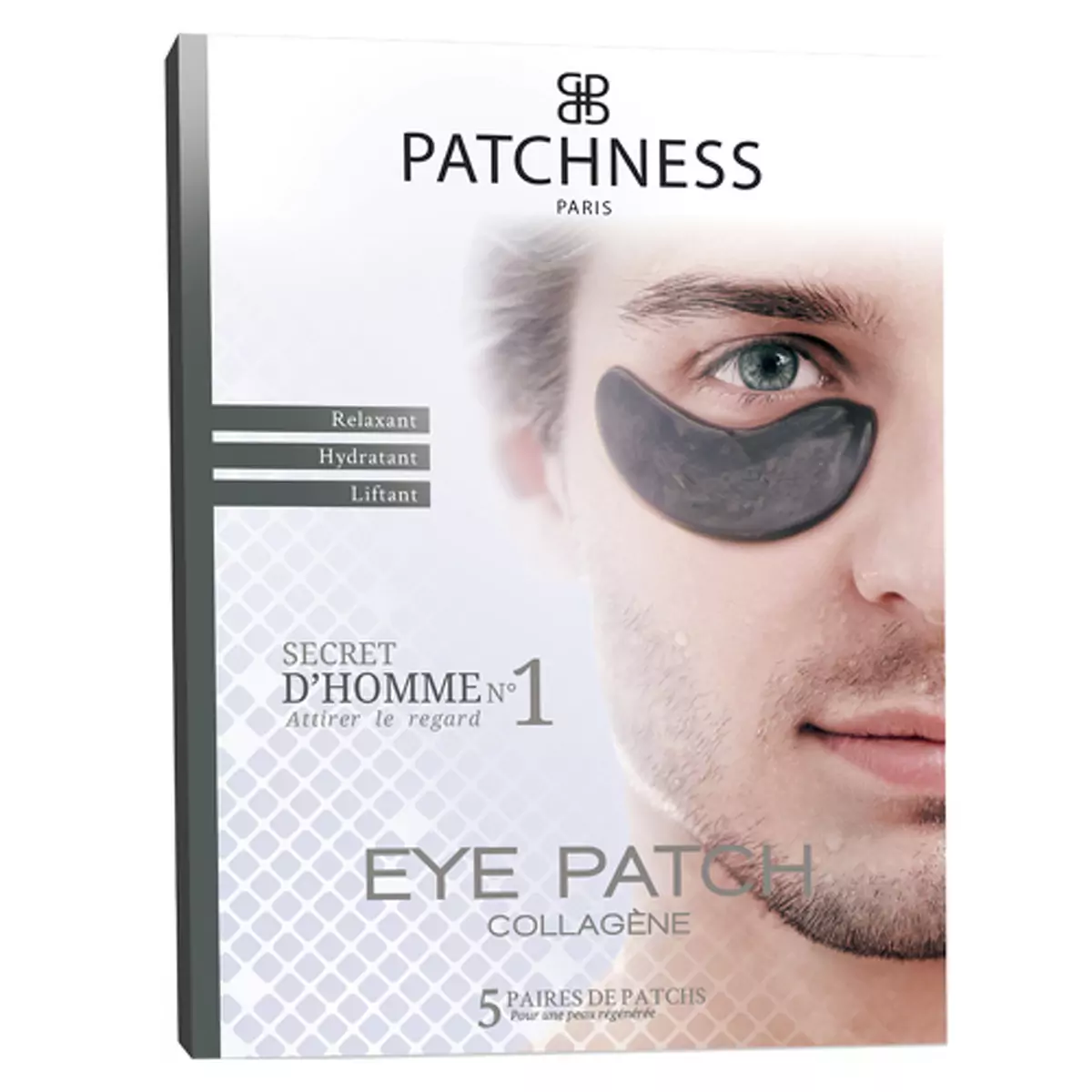 Подтягивающие и корректирующие патчи для мужчин Patchness Eye Patch Black