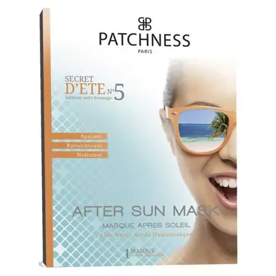 Увлажняющая маска для лица после загара с алоэ вера Patchness Mask After Sun