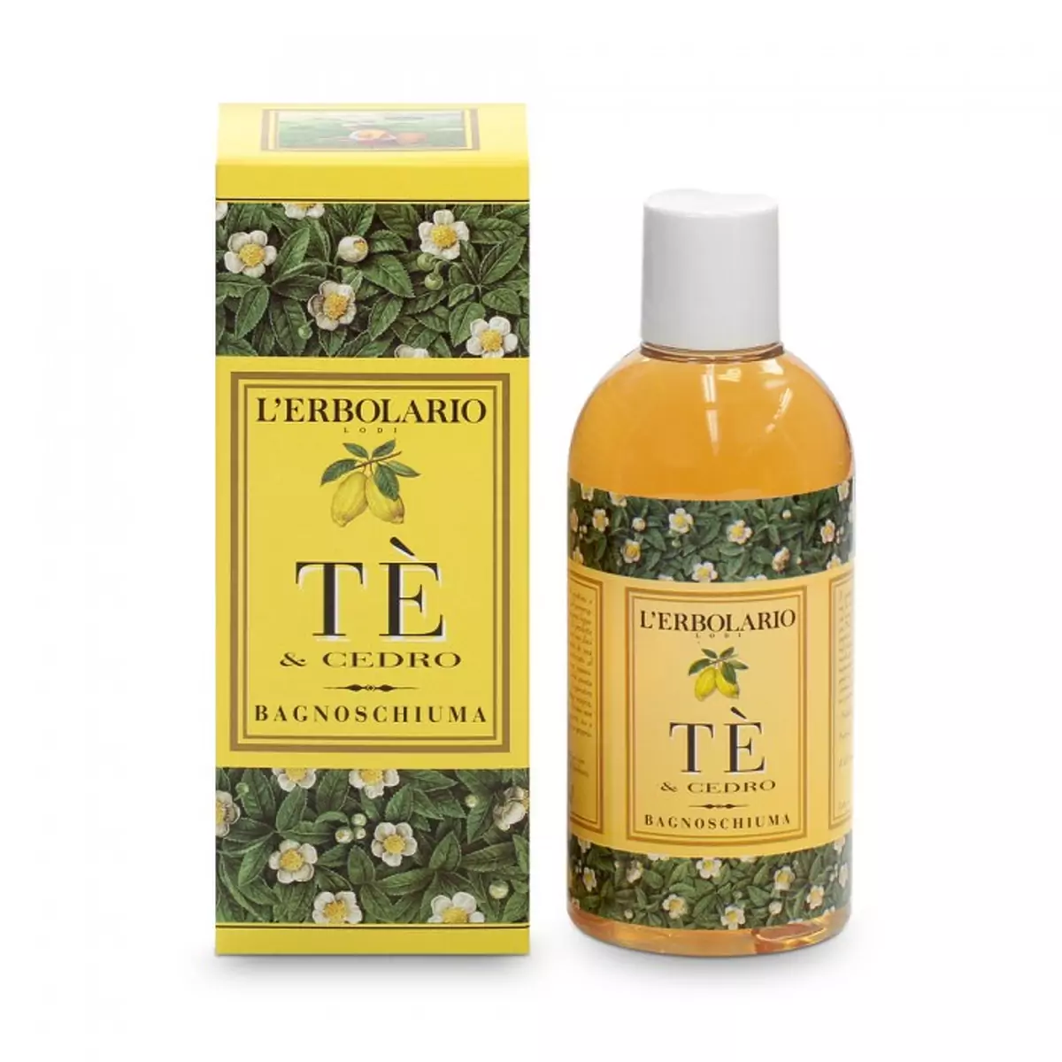 Пена для ванны-гель для душа Чай и Цитрон L\'Erbolario Bagnoschiuma Tè e Cedro
