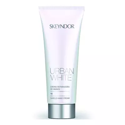 Освітлюючий захисний крем для рук Skeyndor Urban White Shield Hand Cream SPF15