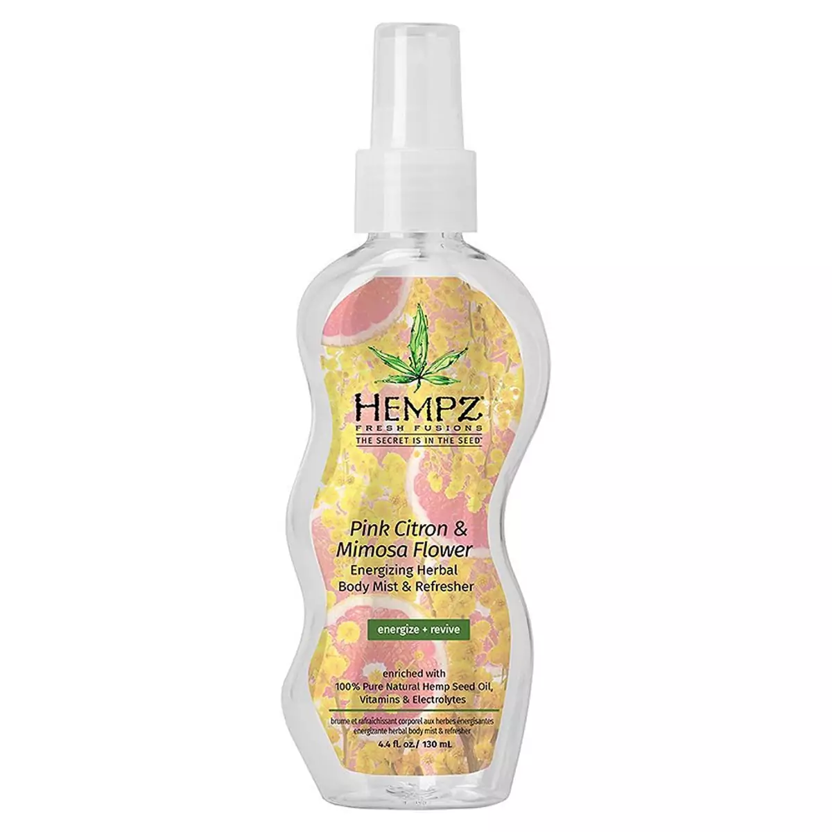 Освежающий спрей для тела Розовый Лимон-Мимоза Hempz Pink Citron and Mimosa Flower Energizing Herbal Body Mist