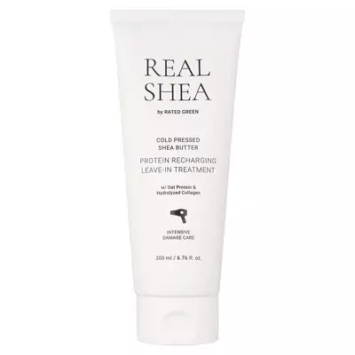 Відновлюючий термозахисний крем для волосся Rated Green Real Shea Protein Recharging Leave-in Treatment