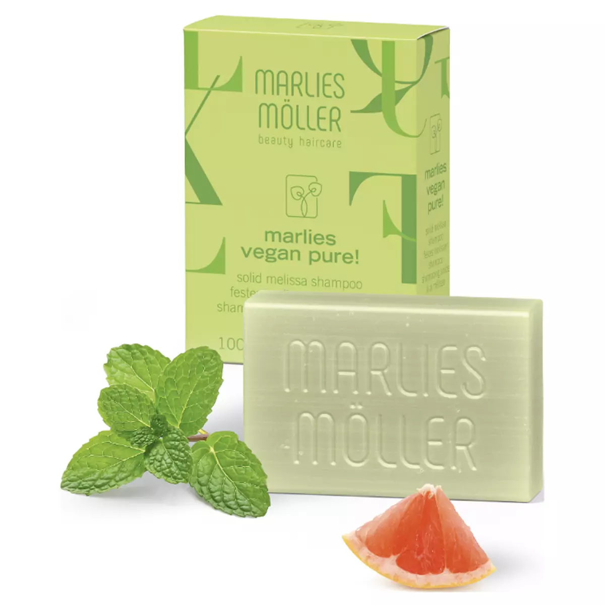 Твердий веганський шампунь Меліса Marlies Moller Solid Melissa Vegan Shampoo