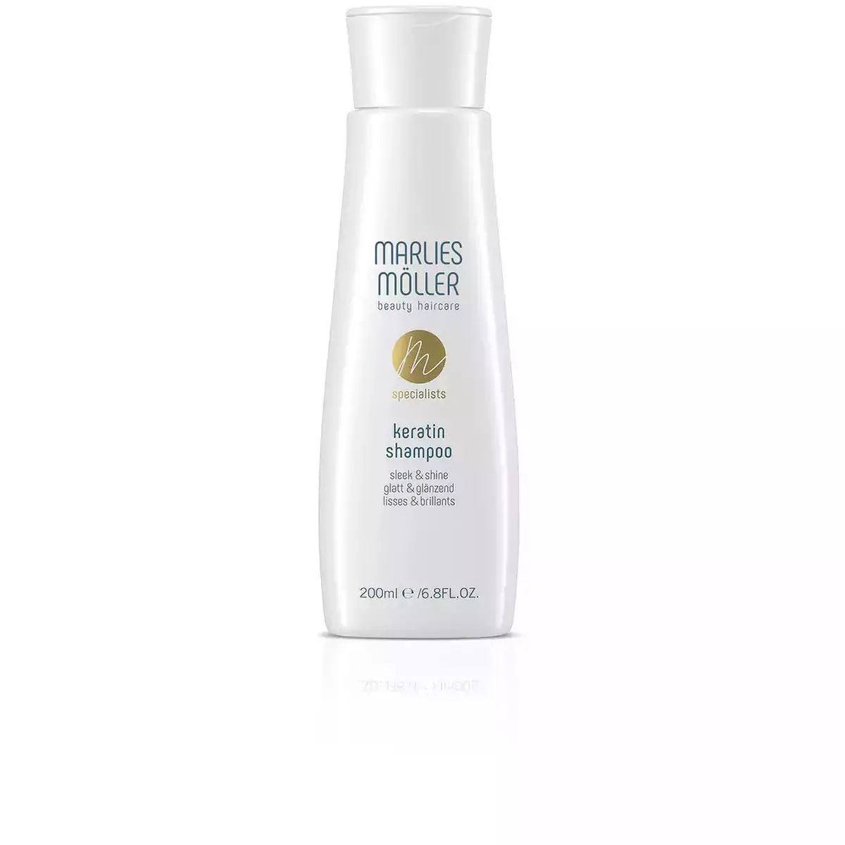 Шампунь с кератином гладкость и блеск Marlies Moller Keratin Shampoo Sleek and Shine