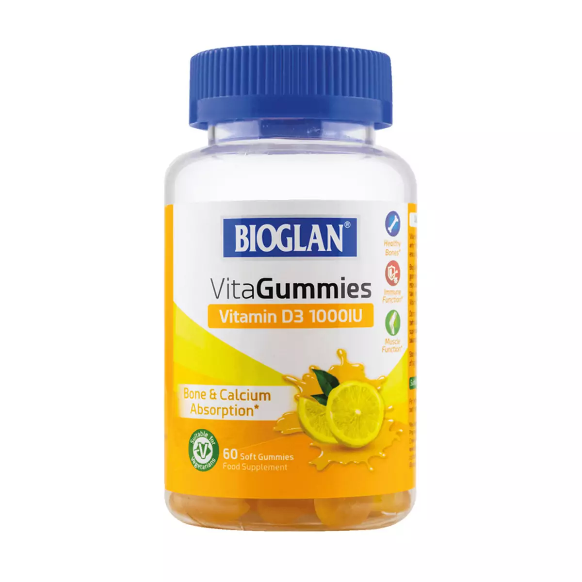 Біоглан Вітамін Д3 желейки для дорослих та дітей від 12 років Bioglan Vitagummies Vitamin D3 60