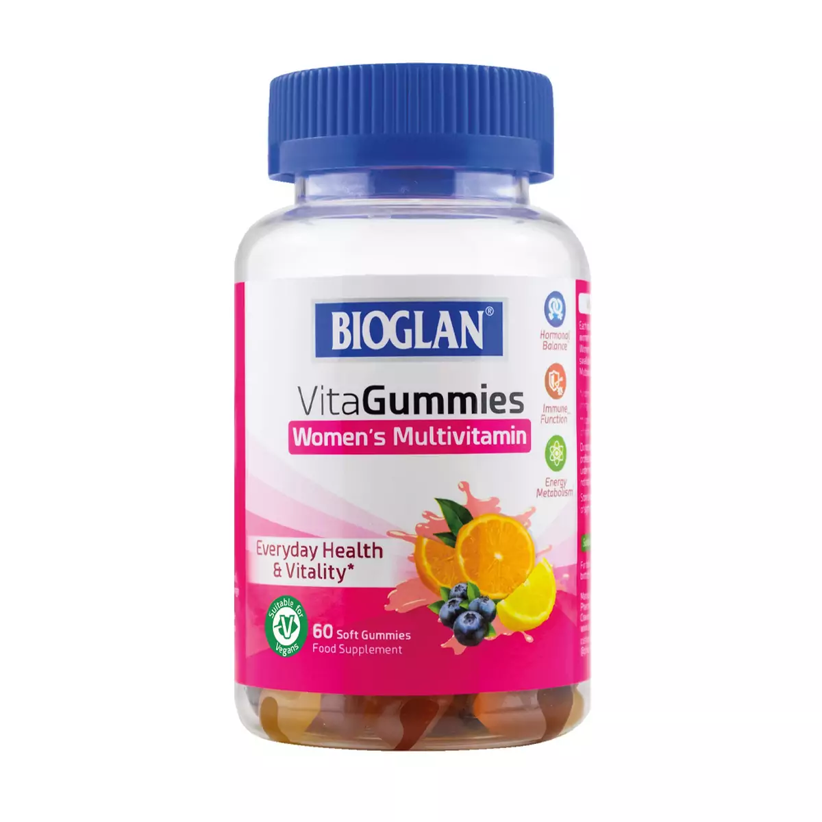 Біоглан Мультівітаміни желейки для жінок Bioglan Vitagummies Womens 60