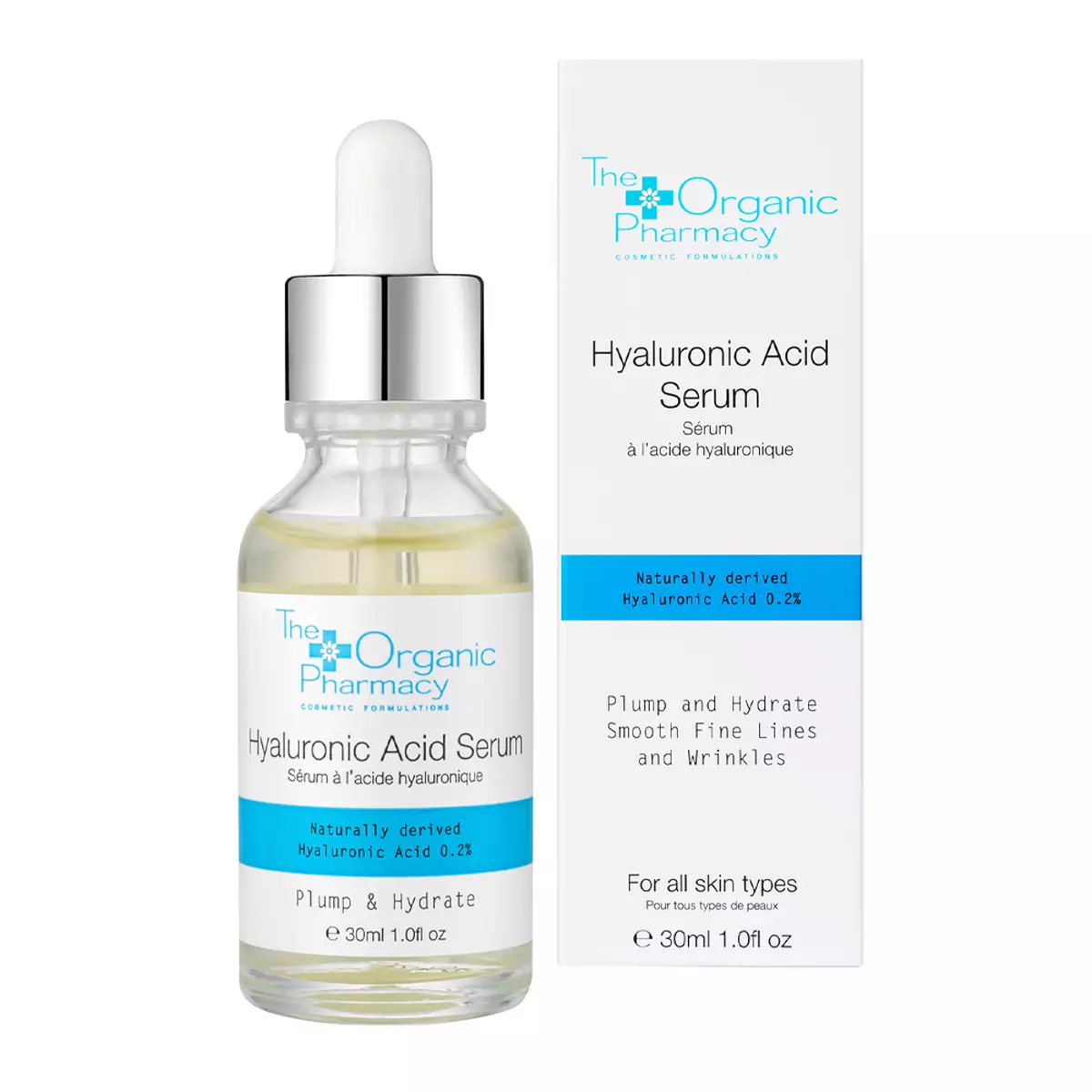 Сироватка з гіалуроновою кислотою для глибокого зволоження шкіри The Organic Pharmacy Hyaluronic Acid Serum