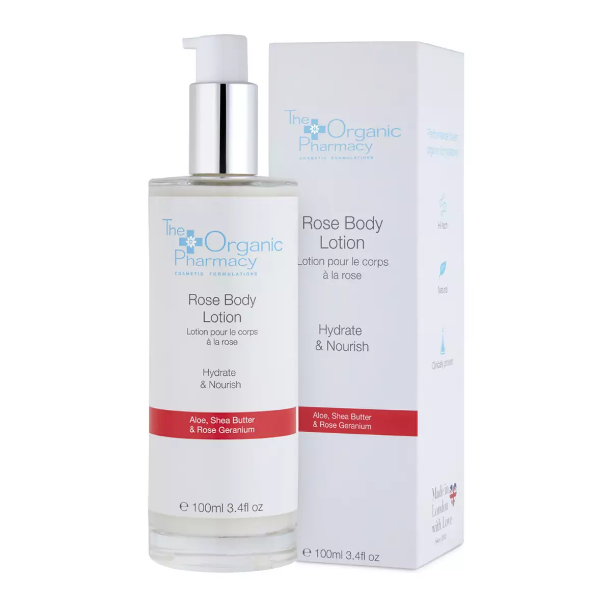 Питательный лосьон для тела The Organic Pharmacy Rose Body Lotion