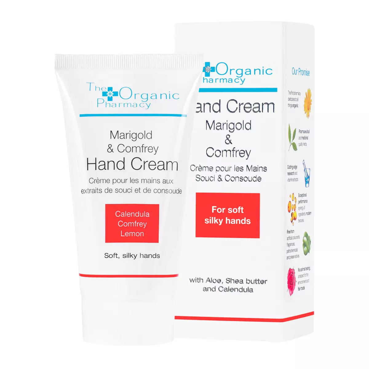 Крем для рук с экстрактами календулы и окопника The Organic Pharmacy Marigold and Comfrey Hand Cream