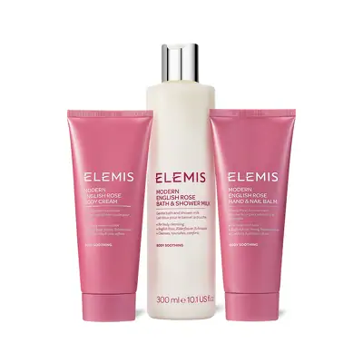 Трио для тела Роскошь Английской Розы Elemis English Rose-Infused Body Trio Gift Set