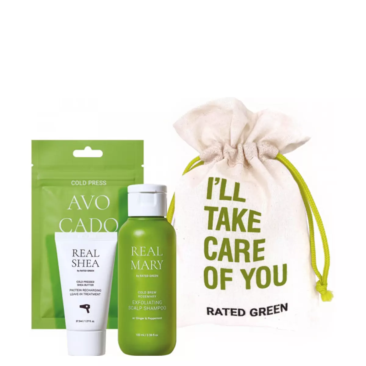 Набір мініатюр глибоке очищення Avocado Rated Green Mini Kit Avocado