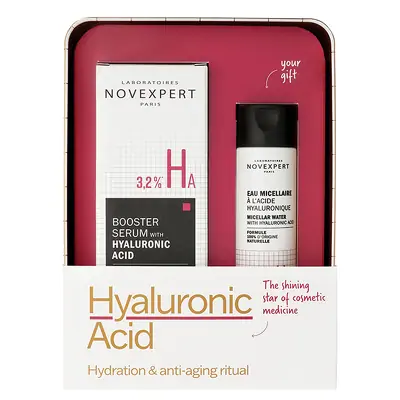 Сыворотка бустер с гиалуроновой кислотой и мицеллярная вода Novexpert Box Booster Serum with Hyaluronic Acid and Micellar Water