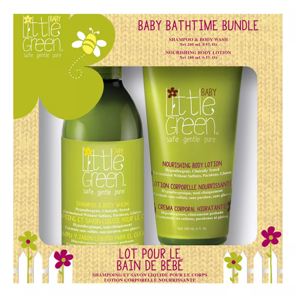 Набір для немовлят Little Green Baby Bathtime Bundle