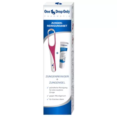Набор для очистки языка розовый One Drop Only Deluxe Tongue Cleaning Set
