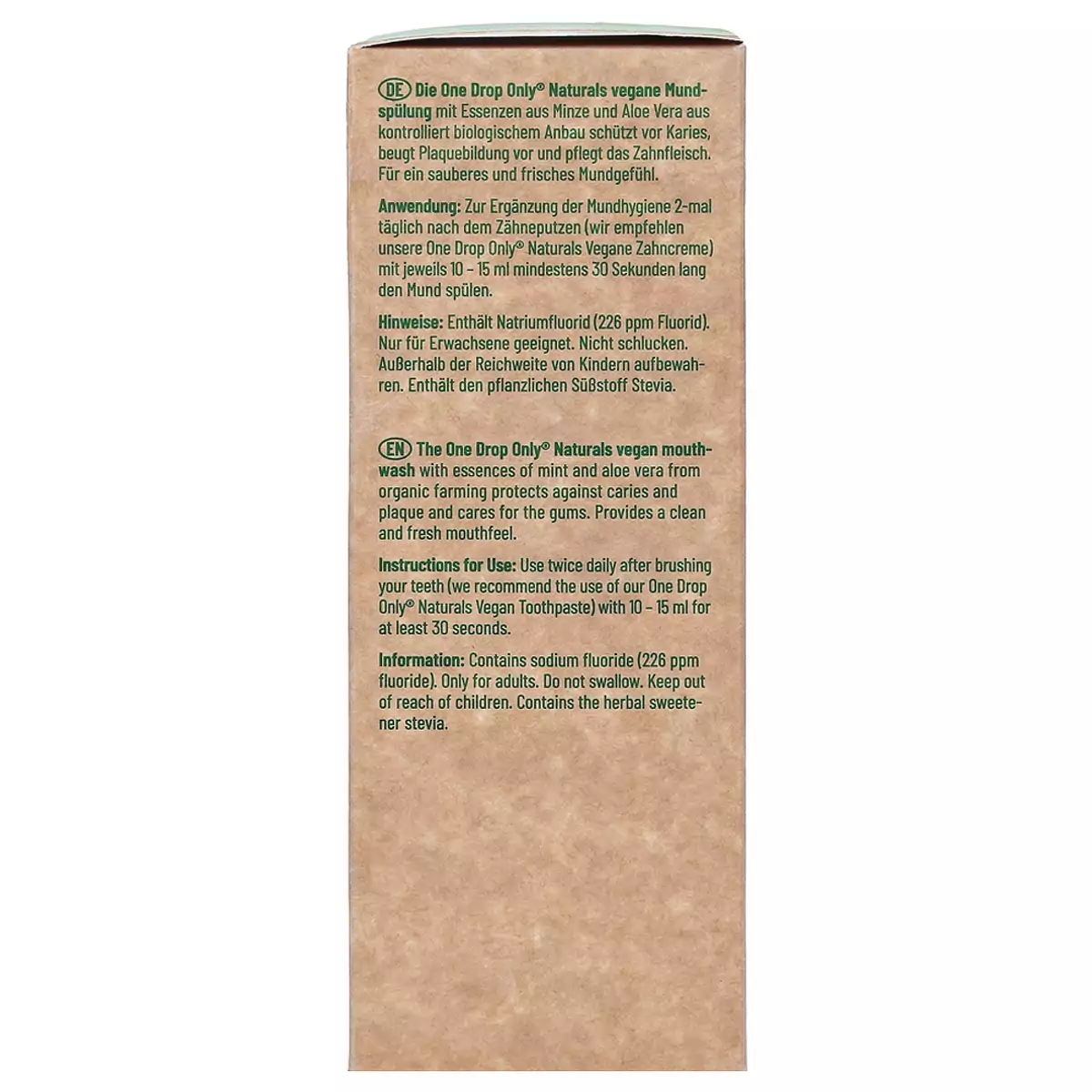 Натуральный ополаскиватель для полости рта с органической мятой One Drop Only Naturals Mouthwash