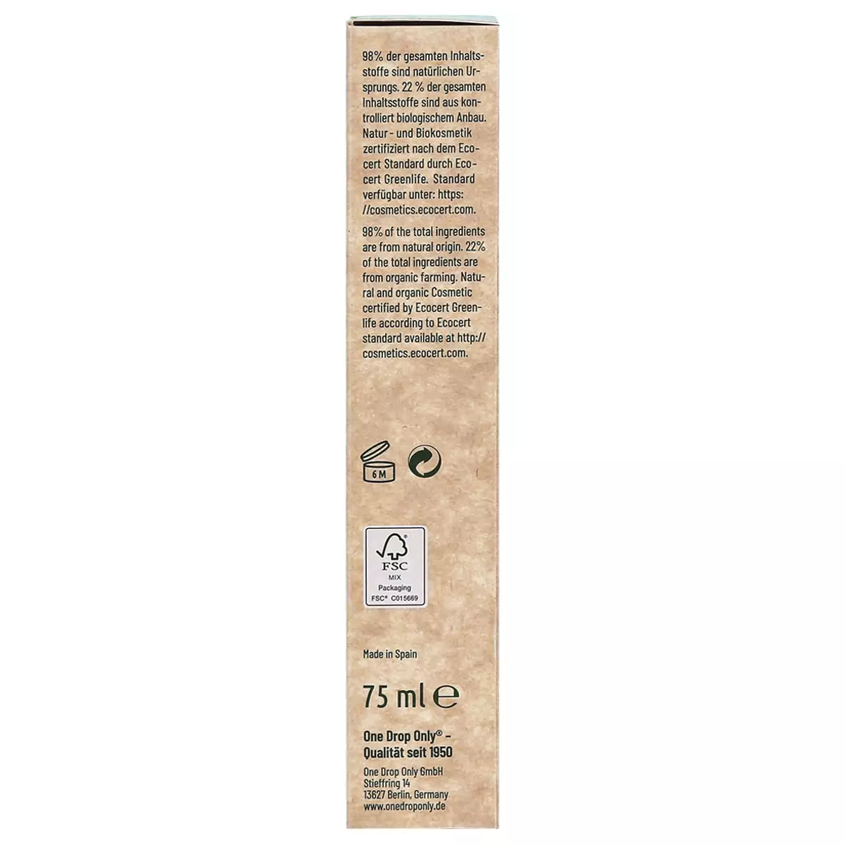 Натуральна зубна паста з органічною м\'ятою і алое вера One Drop Only Naturals Toothpaste