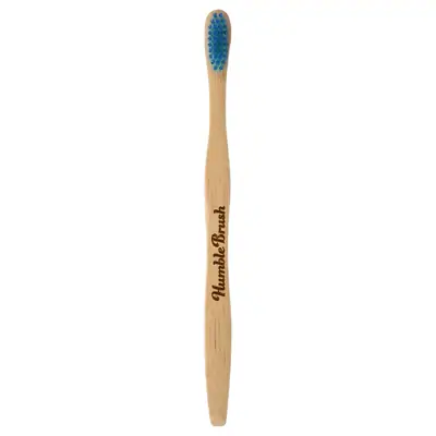 Зубная щетка бамбуковая Голубая средней жесткости The Humble Co Brush Adult Medium Bristles