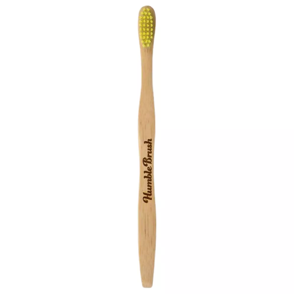 Зубная щетка бамбуковая Желтая средней жесткости The Humble Co Brush Adult Yellow Medium Bristles