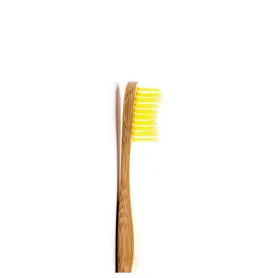 Зубная щетка бамбуковая Желтая средней жесткости The Humble Co Brush Adult Yellow Medium Bristles