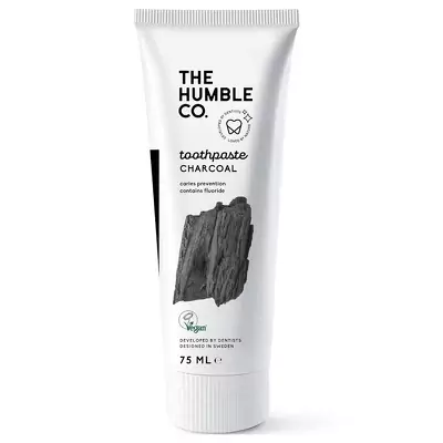 Натуральная зубная паста Отбеливающая с древесным углем The Humble Co Natural Toothpaste Charcoal