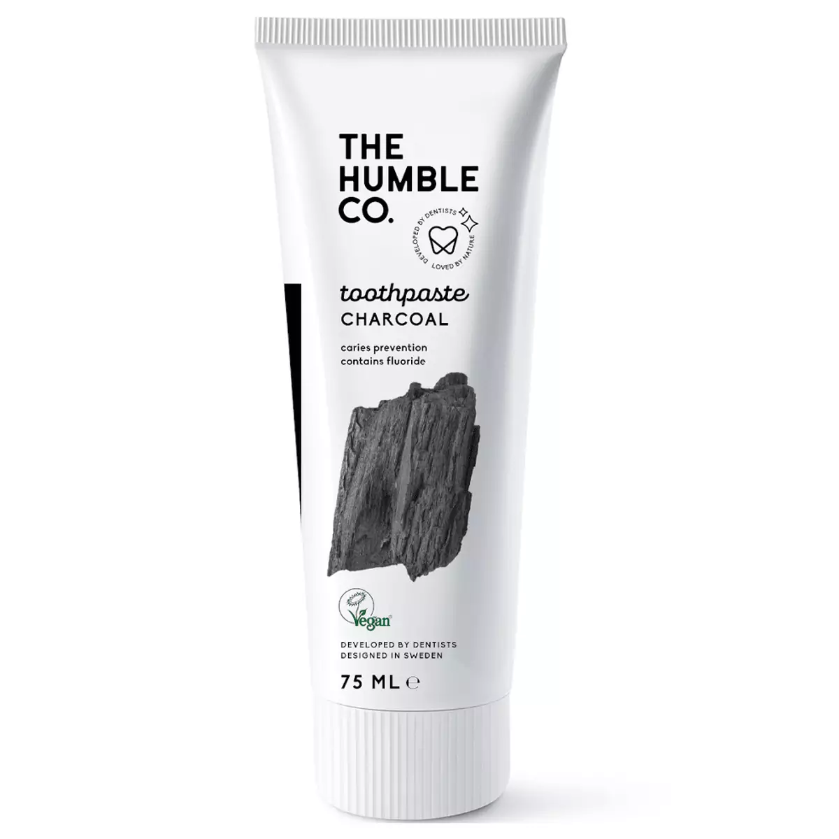 Натуральная зубная паста Отбеливающая с древесным углем The Humble Co Natural Toothpaste Charcoal