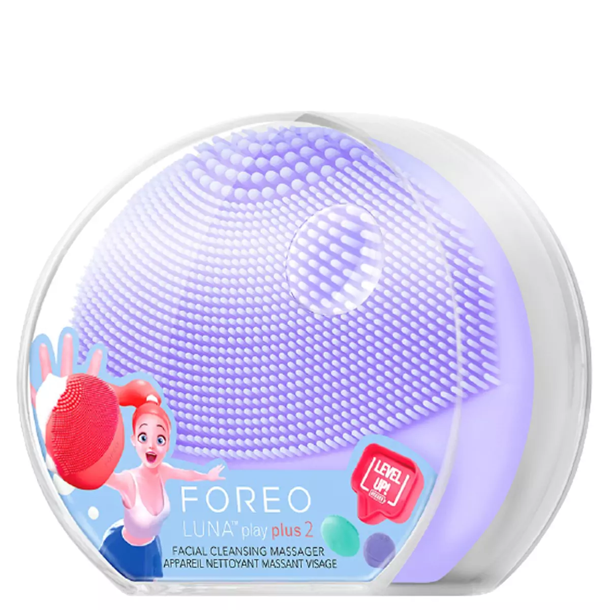 Очищуючий масажер для обличчя FOREO LUNA play plus 2 I Lilac You