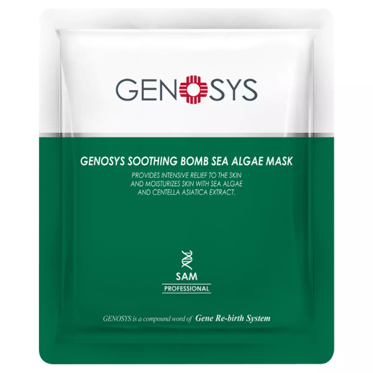 Интенсивная успокаивающая маска из морских водорослей GENOSYS Soothing Bomb Sea Aglae Mask