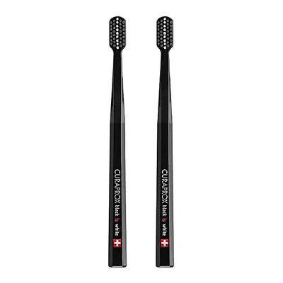 Набір зубних щіток Curaprox Black Is White Duo Black UltraSoft