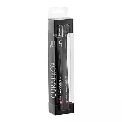 Набір зубних щіток Curaprox Black Is White Duo Black UltraSoft