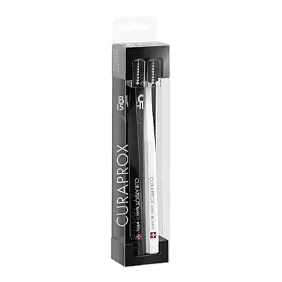 Набір зубних щіток Curaprox White is Black Duo Black UltraSoft