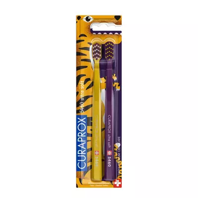 Набір зубних щіток Curaprox CS 5460 Tiger Edition Ultra Soft