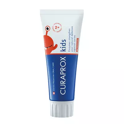 Дитяча зубна паста Полуниця без фториду Curaprox CS Kids Toothpaste
