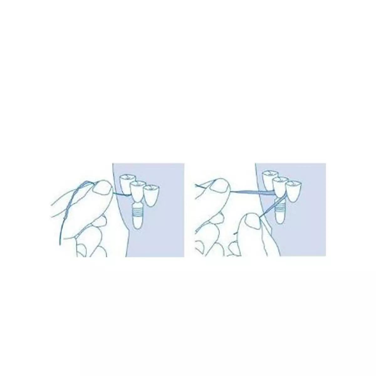 Зубна нитка для догляду за імплантами Curaprox DF 846 Implant-Saver