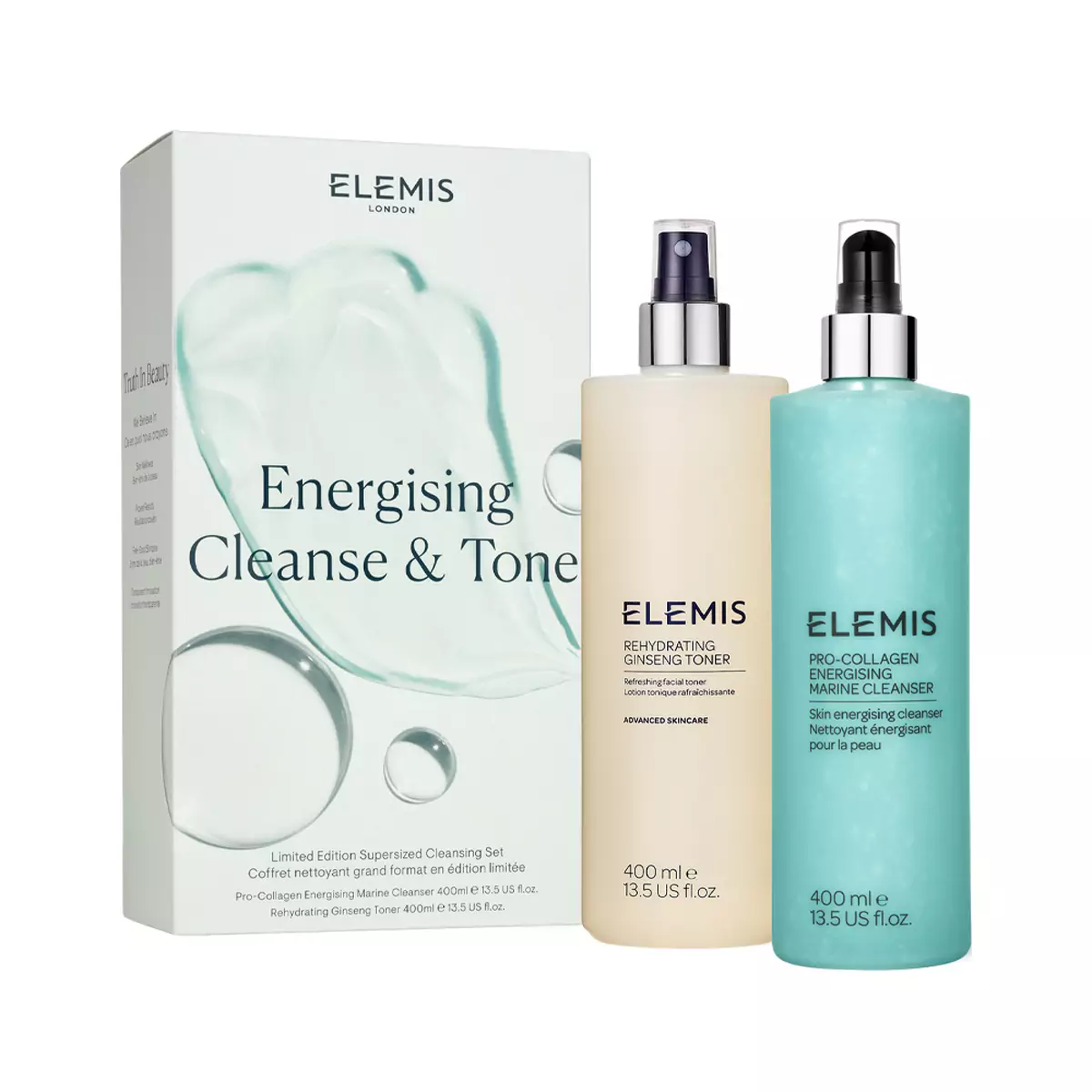Набор энергизирующее очищение и тонизация кожи Elemis Kit Energising Cleanse and Tone