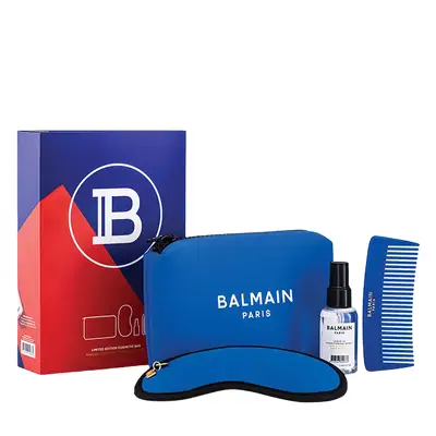 Косметичка синяя Balmain Limited Edition SS21