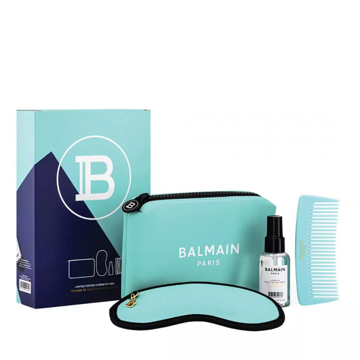 Косметичка бирюзовая Balmain Limited Edition SS21