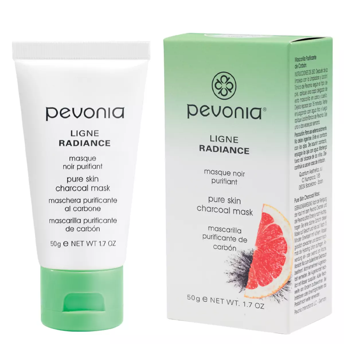 Маска очищающая угольная Pevonia Botanica Pure Skin Charcoal Mask