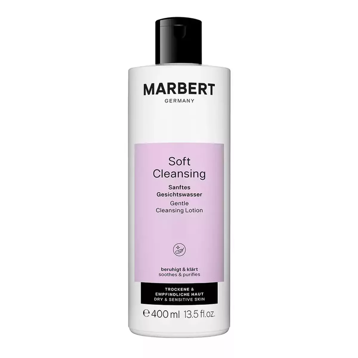 Нежный лосьон для чувствительной и сухой кожи Marbert Soft Cleansing Gentle Cleansing Lotion