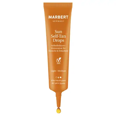 Краплі-концентрат для автозасмаги обличчя та зони декольте Marbert Sun Self-Tan Drops