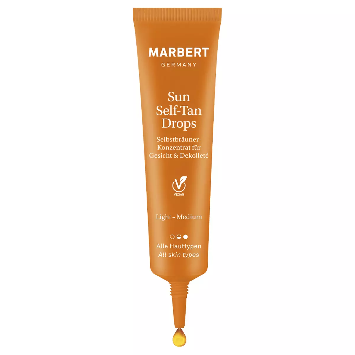 Краплі-концентрат для автозасмаги обличчя та зони декольте Marbert Sun Self-Tan Drops