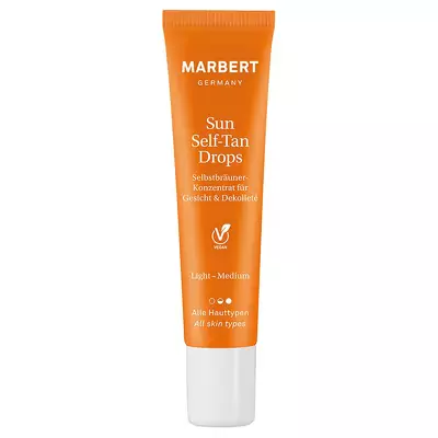 Краплі-концентрат для автозасмаги обличчя та зони декольте Marbert Sun Self-Tan Drops
