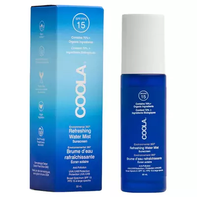 Сонцезахисний спрей для обличчя SPF 15 COOLA Refreshing Water Mist Sunscreen Full Spectrum 360